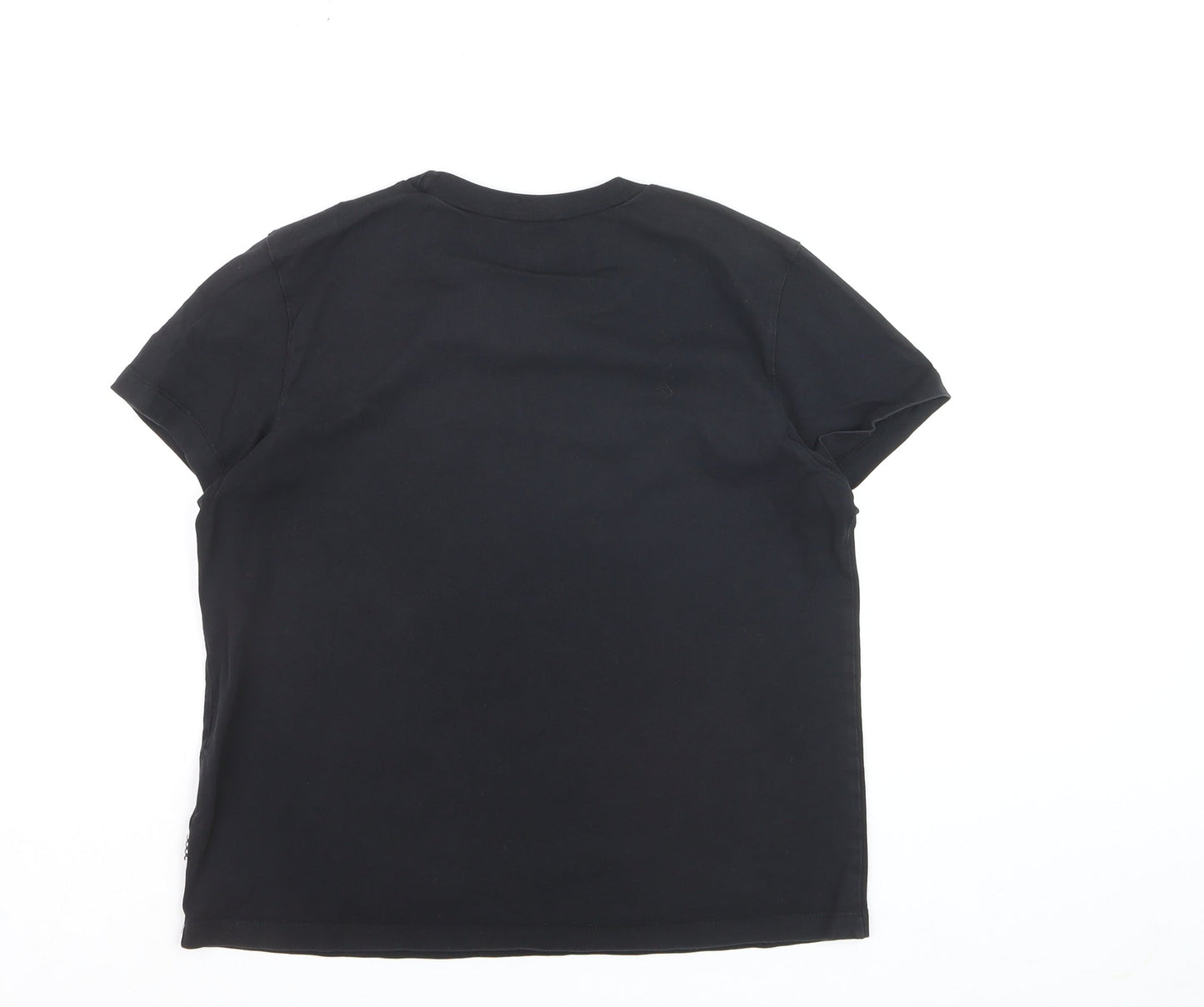 Vans Women’s Black Cotton Crew Neck Logo T-Shirt Size M