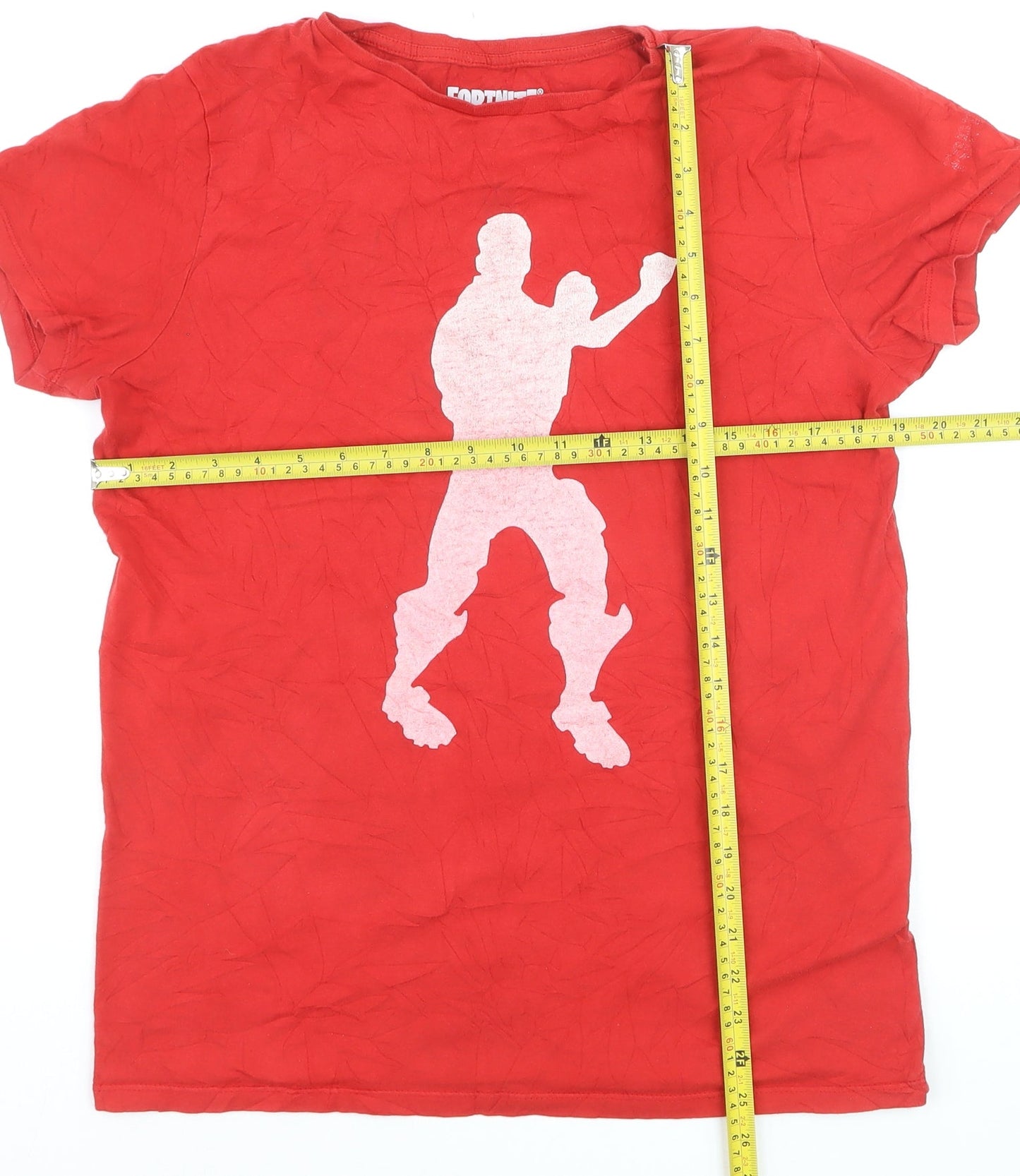 Fortnite Men’s Red XL Graphic Cotton T-Shirt Short Sleeve Crew Neck
