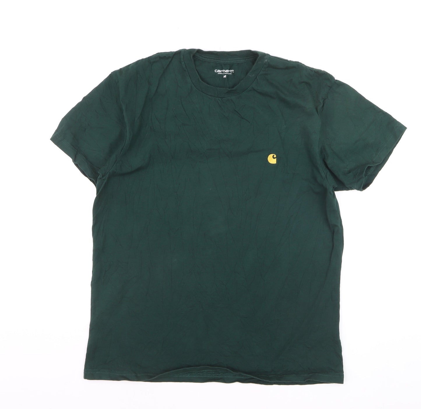 Carhartt Men’s Green Cotton Short Sleeve Logo T-Shirt M