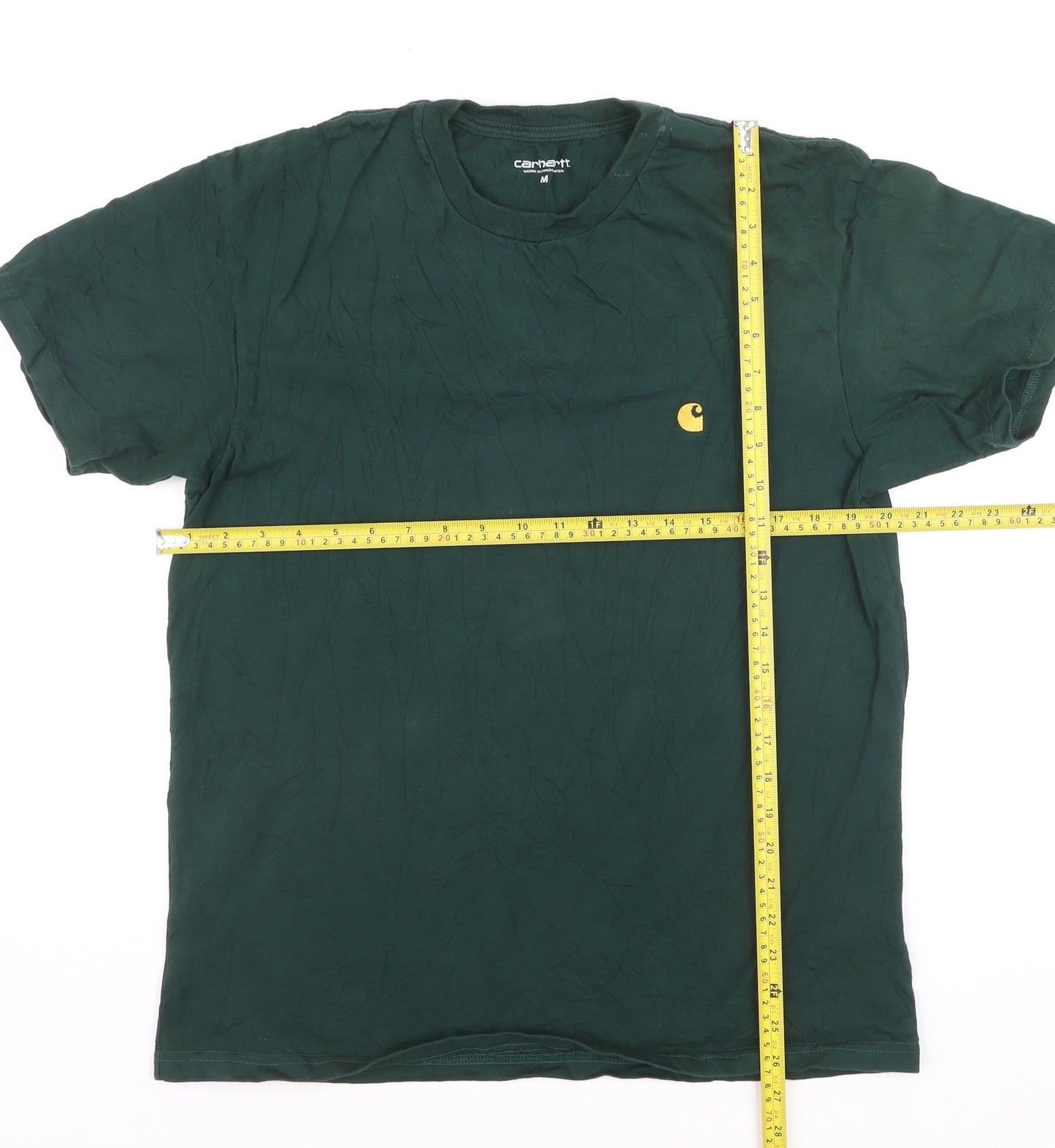 Carhartt Men’s Green Cotton Short Sleeve Logo T-Shirt M