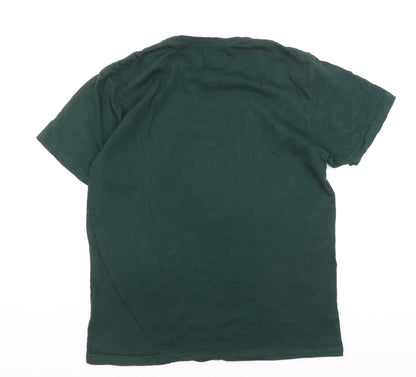 Carhartt Men’s Green Cotton Short Sleeve Logo T-Shirt M