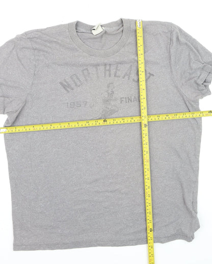 Abercrombie & Fitch Men's Grey XXL Muscle Fit Graphic T-Shirt