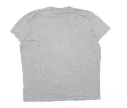 Abercrombie & Fitch Men's Grey XXL Muscle Fit Graphic T-Shirt