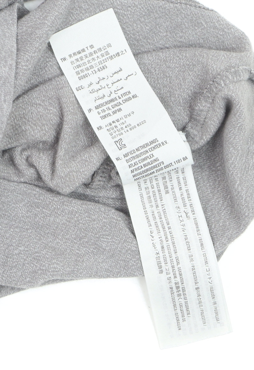 Abercrombie & Fitch Men's Grey XXL Muscle Fit Graphic T-Shirt
