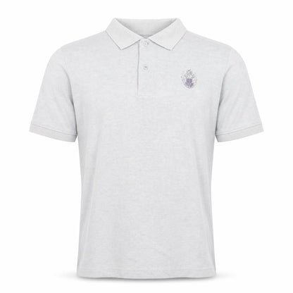 John Langford Men’s Grey Cotton Short Sleeve Polo Shirt L