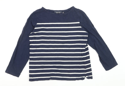 Regatta Women's Blue Striped Long Sleeve Cotton T-Shirt Size 20
