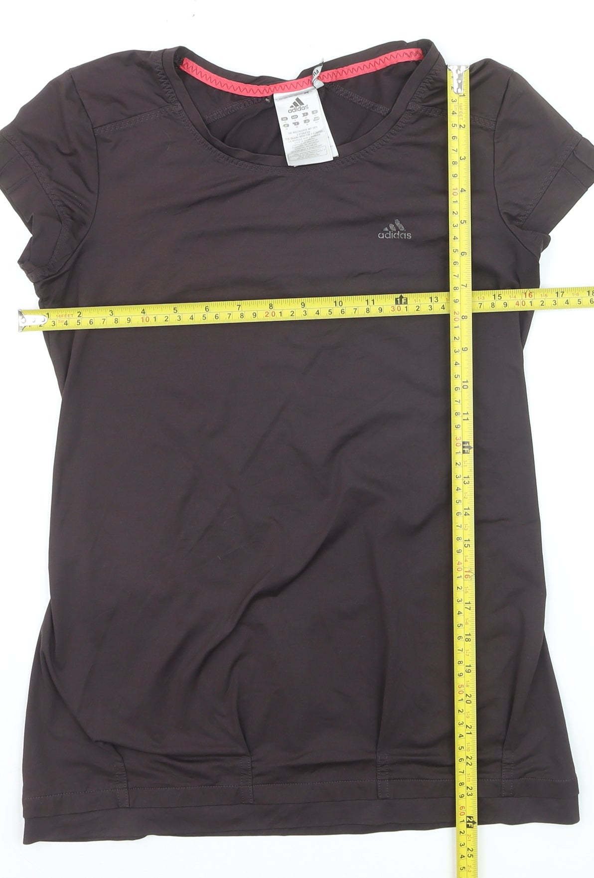 Adidas Womens Black Short Sleeve Slim Fit Sports T-Shirt Size 10