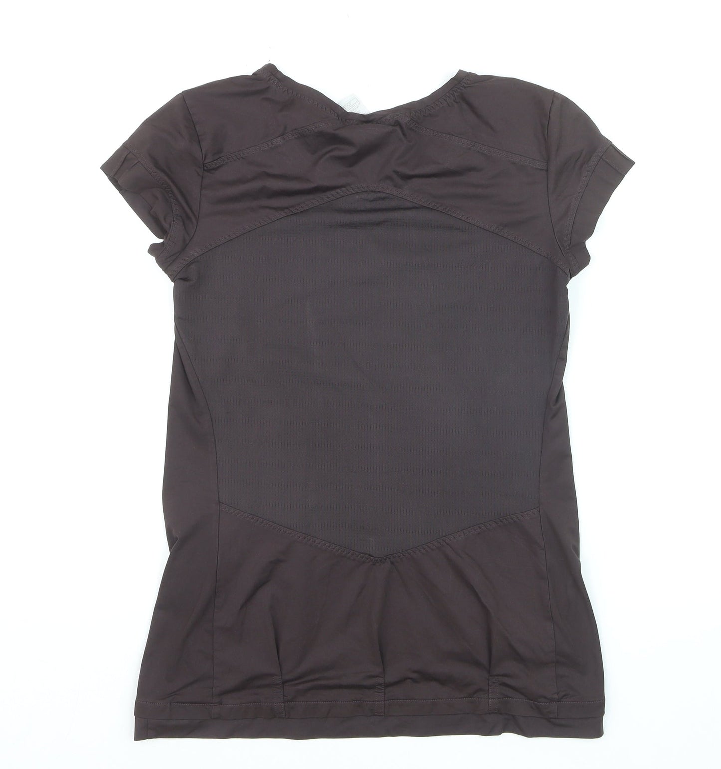 Adidas Womens Black Short Sleeve Slim Fit Sports T-Shirt Size 10