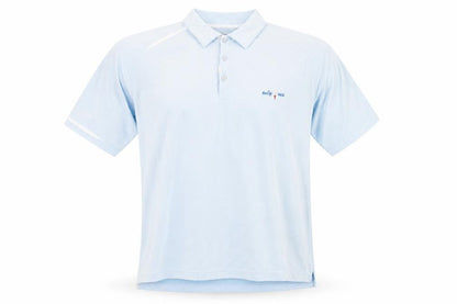 Glenmuir 1891 Men's Light Blue Collared Performance Polo T-Shirt Size L
