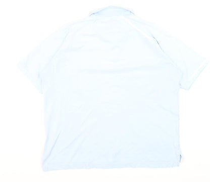 Glenmuir 1891 Men's Light Blue Collared Performance Polo T-Shirt Size L
