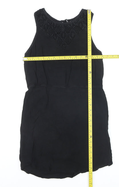 Rip Curl Women's Black Sleeveless Short Shift Dress Size S