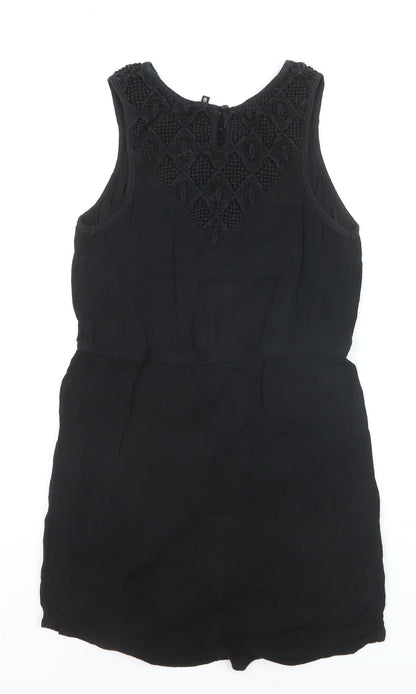 Rip Curl Women's Black Sleeveless Short Shift Dress Size S