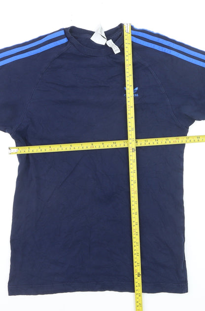 Adidas Men's Navy Blue Crew Neck Short Sleeve T-Shirt XS
