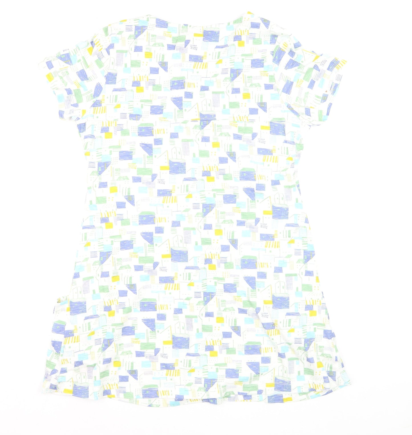 Weird Fish Women's Multicoloured Cotton Tunic Blouse Size 14