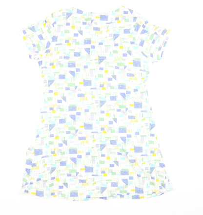 Weird Fish Women's Multicoloured Cotton Tunic Blouse Size 14