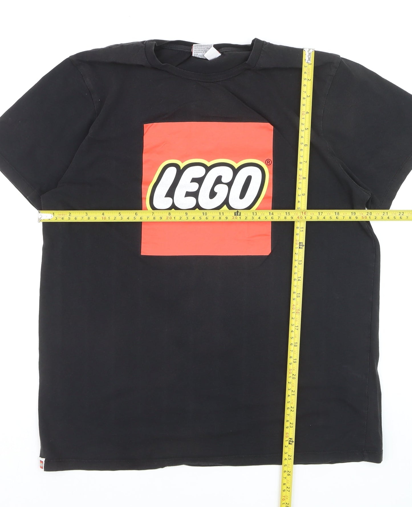 Primark Men’s Black LEGO Graphic Print Cotton T-Shirt XL