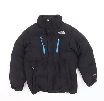 The North Face Boys Black 550 Puffer Jacket Winter Hooded M