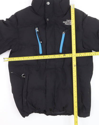 The North Face Boys Black 550 Puffer Jacket Winter Hooded M