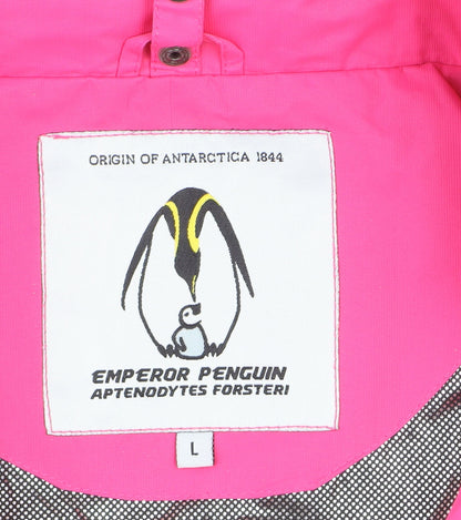 Emperor Penguin Womens Pink L Hooded Waterproof Jacket Coat Size L