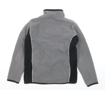 Animal Men's Grey Fleece 1/4 Zip Pullover Sweatshirt M