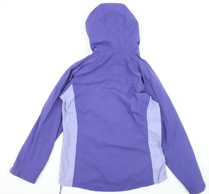 Berghaus Womens Purple Waterproof Hooded Rain Jacket Size 14