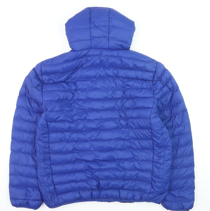 Tokyo Laundry Men's Blue XL Hooded Puffer Jacket