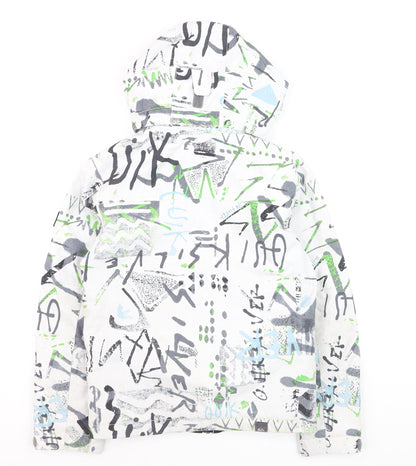 Quiksilver Boys Multicoloured 10 Years Ski Jacket Hooded Waterproof