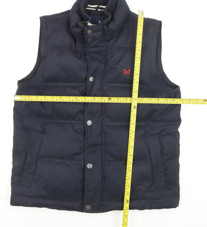 Crew Clothing Company Men's Blue Puffer Waistcoat Size M