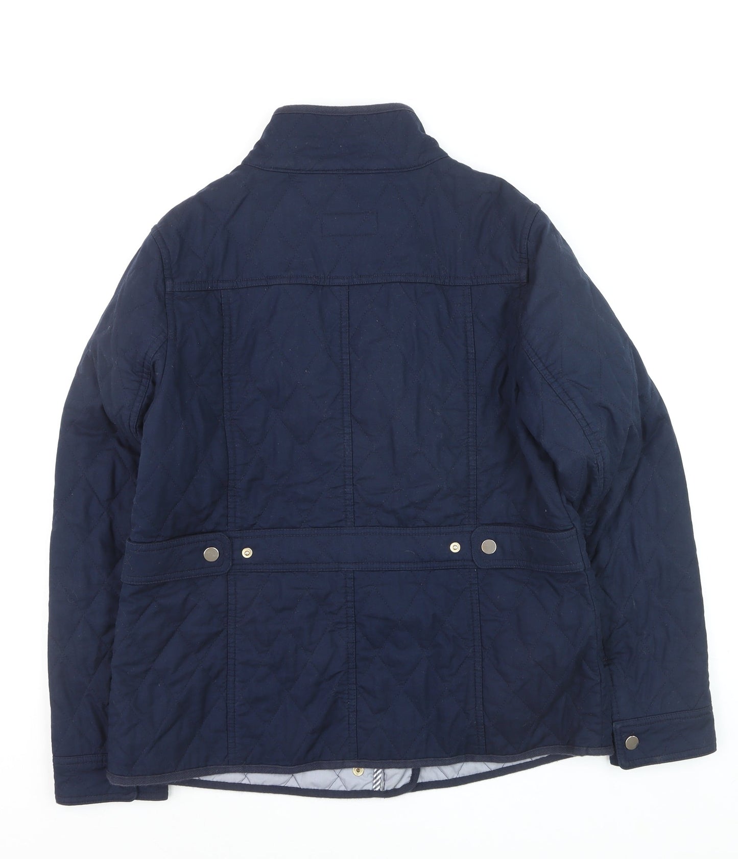 Marks and Spencer Women's Blue Quilted Mid-Length Jacket Size 12