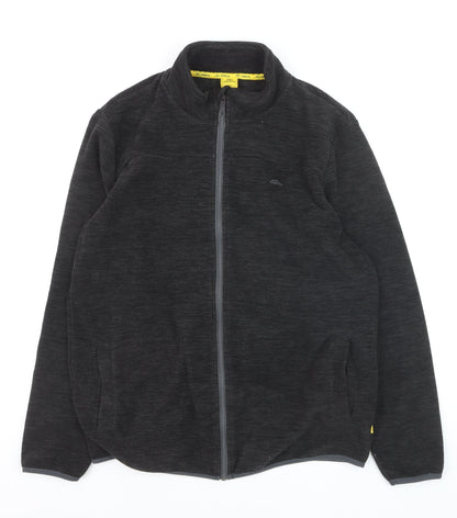 möberg Men's Black Full Zip Fleece Sweatshirt Size L Outdoor