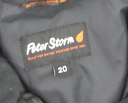 Peter Storm Women's Black Mid-Length Puffer Jacket Size 20