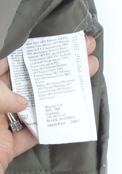 Regatta Women’s Brown Waterproof Mid-Length Rain Jacket Size 20