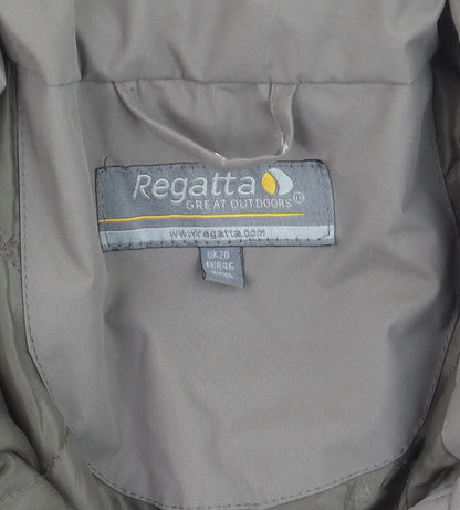 Regatta Women’s Brown Waterproof Mid-Length Rain Jacket Size 20