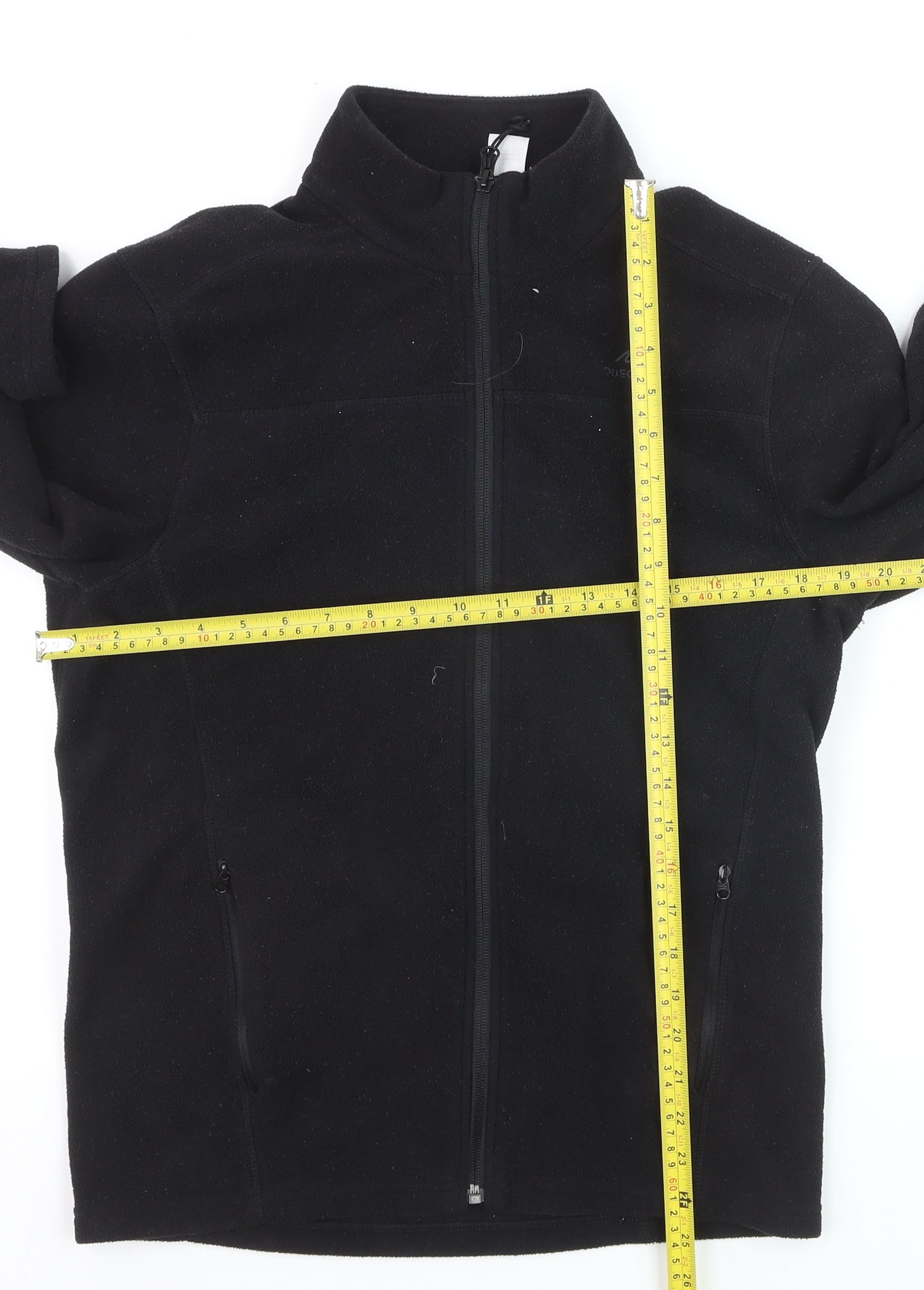 Quechua Men's Black Full Zip Fleece Sweatshirt M