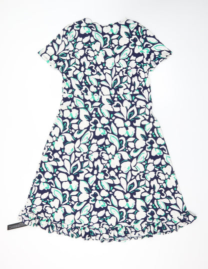 Roman Petite Women’s Multicoloured Floral Fit & Flare Dress Size 14