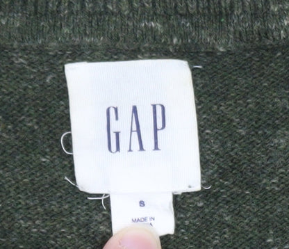 GAP Men's Green Wool Blend Crew Neck Pullover Jumper Size S