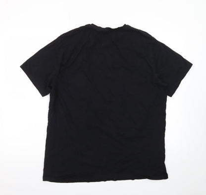 George Mickey & Minnie Black XL Men's Graphic T-Shirt