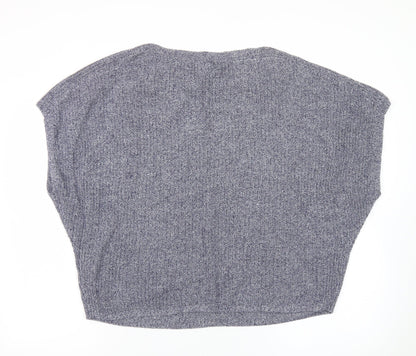 Gap Women Grey Knit Batwing Pullover Jumper Size L