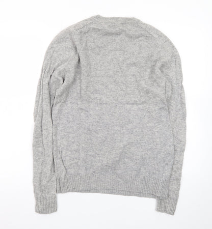 Next Signature Men's Grey Lambswool Crew Neck Jumper M
