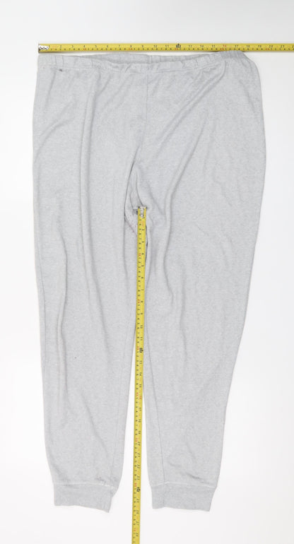 Tu Women’s Grey Jersey Jogger Trousers Size 18 Elastic Waist