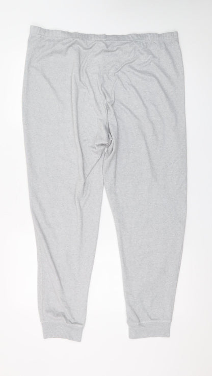 Tu Women’s Grey Jersey Jogger Trousers Size 18 Elastic Waist