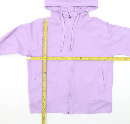 Marks and Spencer Women's Purple Full Zip Hoodie Size 14