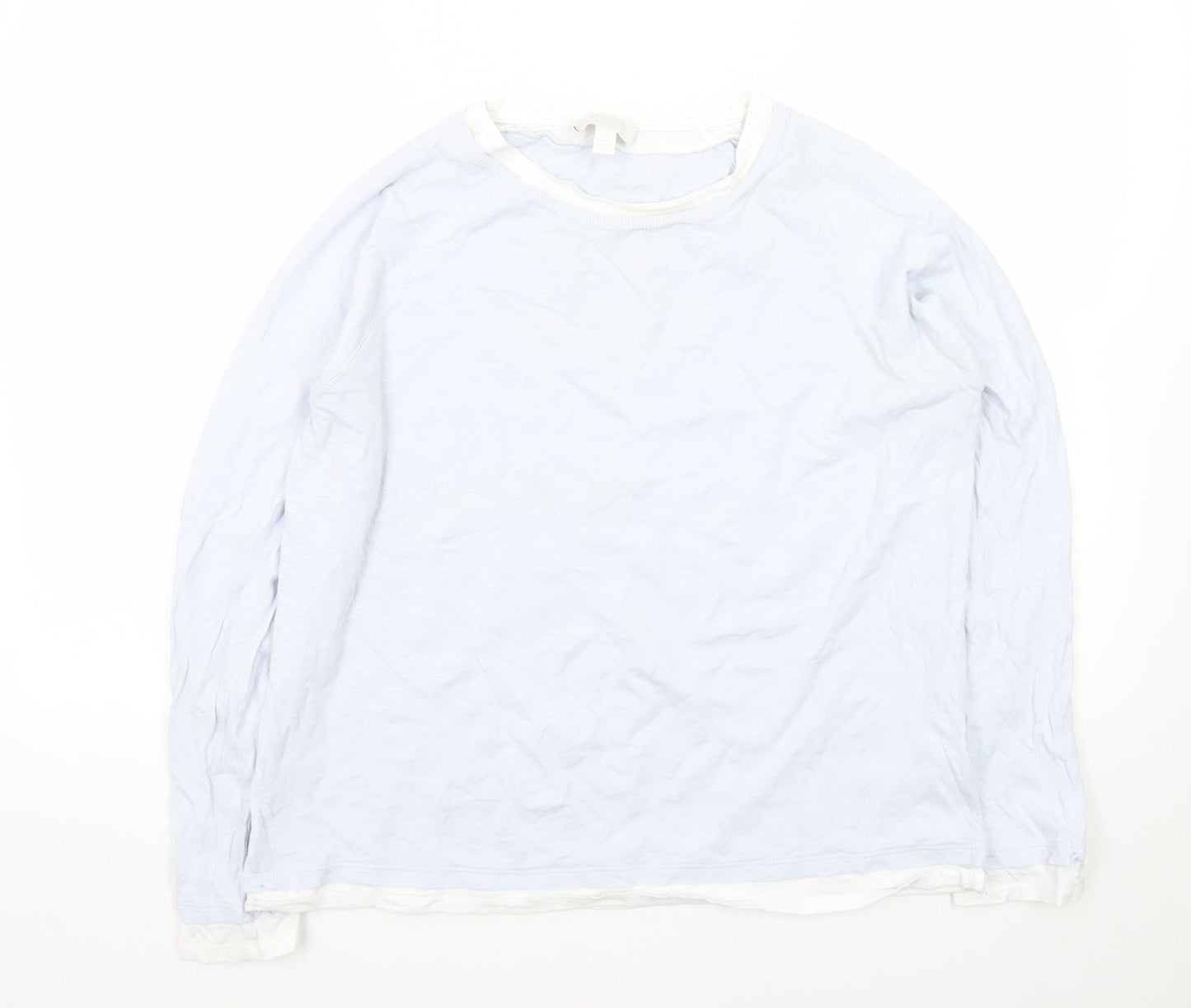 The White Company Women’s White Long Sleeve Cotton T-Shirt Size 16