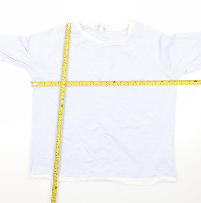The White Company Women’s White Long Sleeve Cotton T-Shirt Size 16