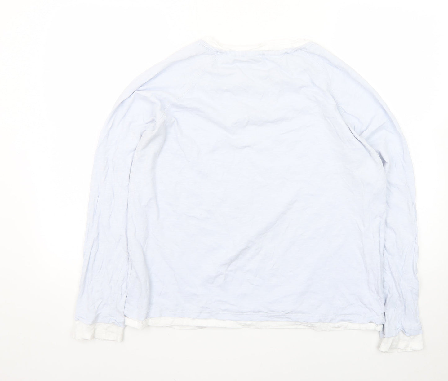 The White Company Women’s White Long Sleeve Cotton T-Shirt Size 16