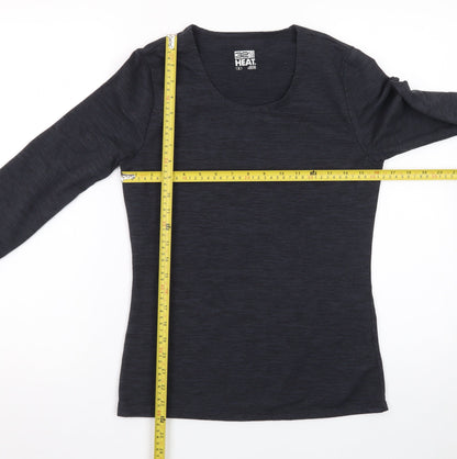 32 Degrees Women’s Black Long Sleeve Thermal Scoop Neck Top S