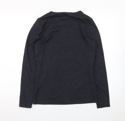 32 Degrees Women’s Black Long Sleeve Thermal Scoop Neck Top S