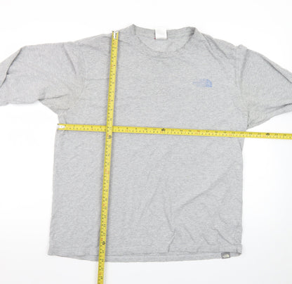 The North Face Men’s Grey Long Sleeve Crew Neck Outdoor T-Shirt Size L