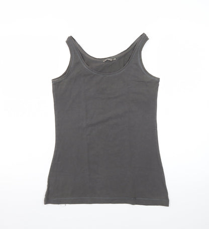 Sandwich Women's Grey Cotton Elastane Tank Top Size S
