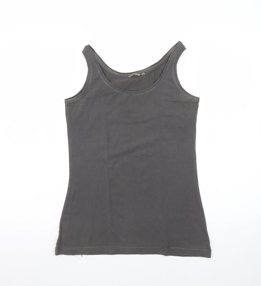 Sandwich Women's Grey Cotton Elastane Tank Top Size S